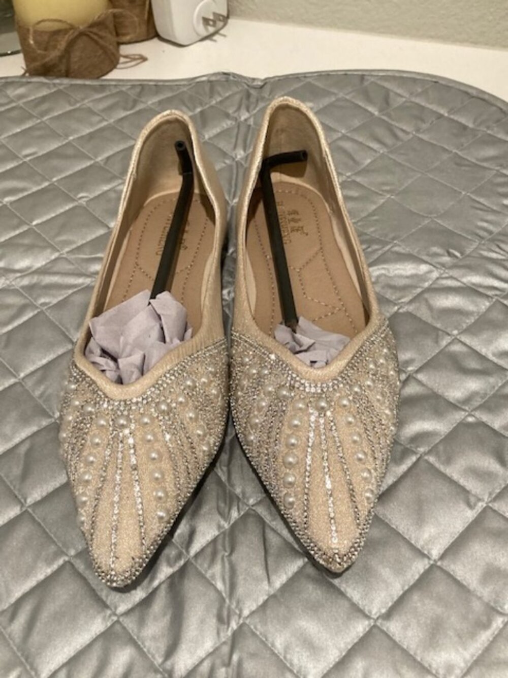 Pearls and Crystal Flat